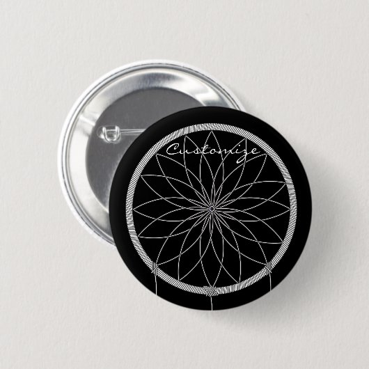 Dream catcher Thunder_Cove Ronde Button 5,7 Cm (Voorkant /achterkant)