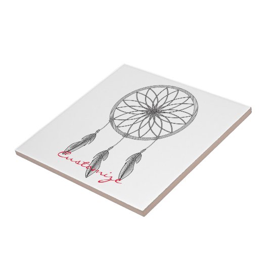 Dream catcher Thunder_Cove Tegeltje (Zijkant)