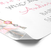 Dream Catcher Tribal Boho Welcome Sign Roze Gray Poster (Hoek)