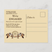 Dream Catcher Verloving Uitnodiging Briefkaart (Achterkant)