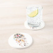 Dream Catcher Volg je hart Zandsteen Onderzetter (Zijkant)