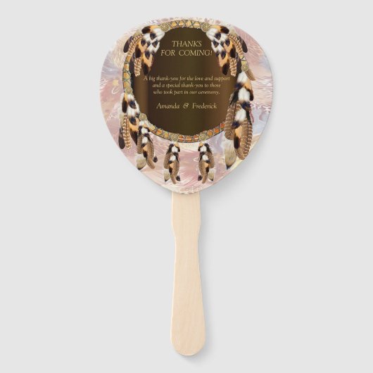 Dream Catcher Wedding Handwaaier (Achterkant)