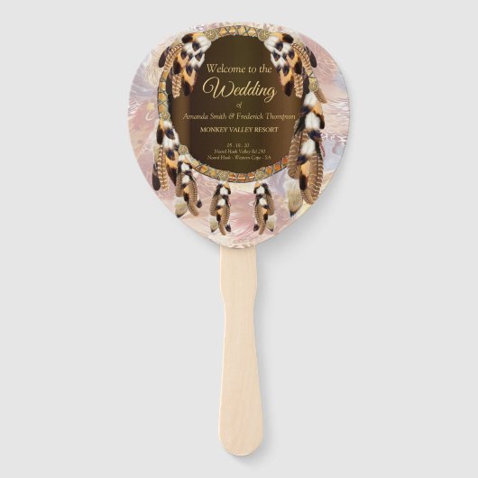 Dream Catcher Wedding Handwaaier (Voorkant)