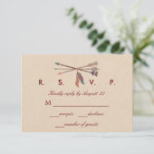 Dream Catcher Wedding RSVP Kaart (Staand voorkant)