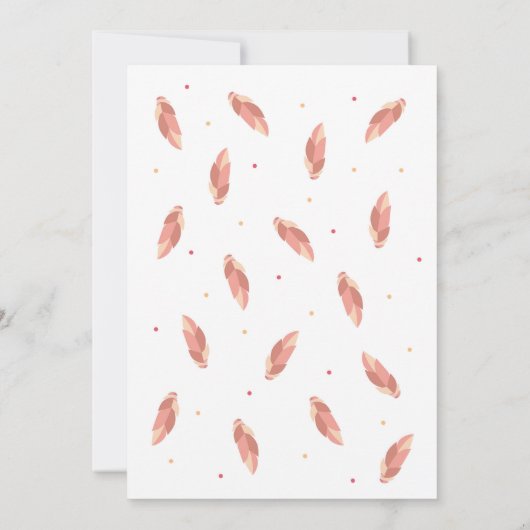 Dream Catcher Wild One 1e verjaardag Uitnodiging (Achterkant)