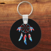 Dream Catcher Wind Chimes 4 juli Sleutelhanger (Voorkant)