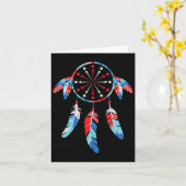 Dream Catcher Wind Chimes 4th of July aangekondigd Kaart (Gele Bloem)
