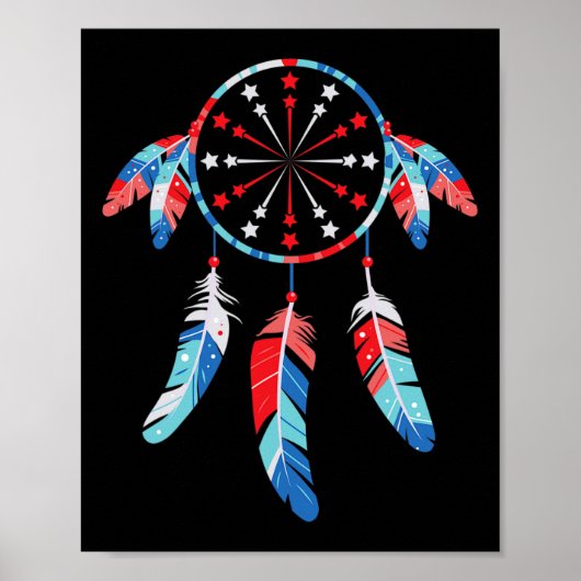 Dream Catcher Wind Chimes 4th of July aangekondigd Poster (Voorkant)