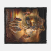 Dream Catcher - Wolfland Art Fleece Blanket Deken (Voorkant (Horizontaal))