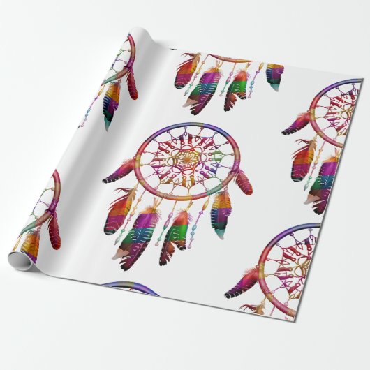 DREAM CATCHER WRAPPING PAPER CADEAUPAPIER (Uitgerold)