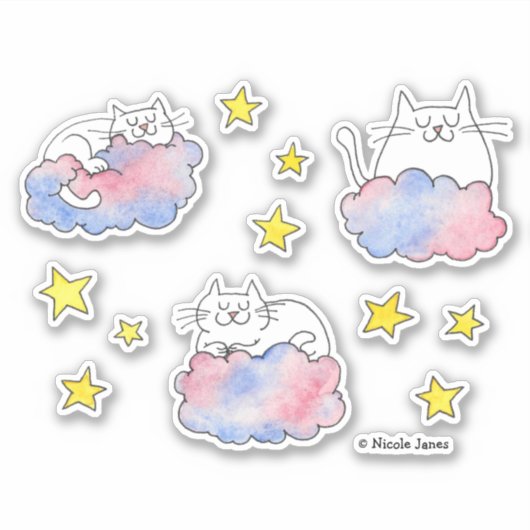 Dream Cats Sticker (Voorkant)