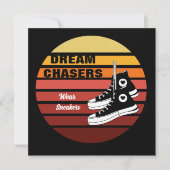 Dream Chasers Draag Sneakers Feestdagenkaart (Voorkant)