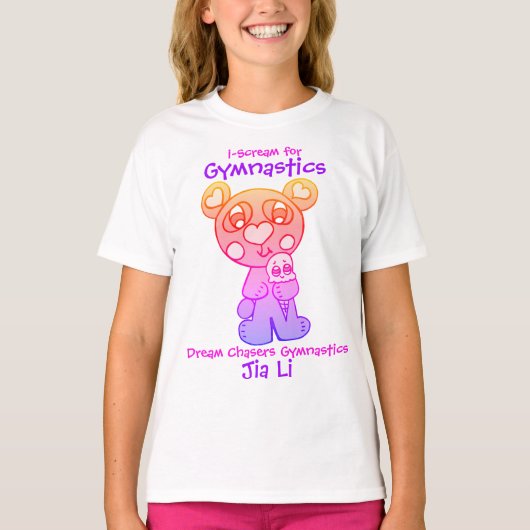 Dream Chasers Gymnastics i-Scream T-shirt (Voorkant)