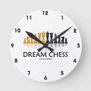 Dream Chess Reflective Chess Set (Schaakstukken) Ronde Klok