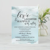 Dream Cloud Nine Elope nog lang en gelukkig na huw Kaart (Staand voorkant)