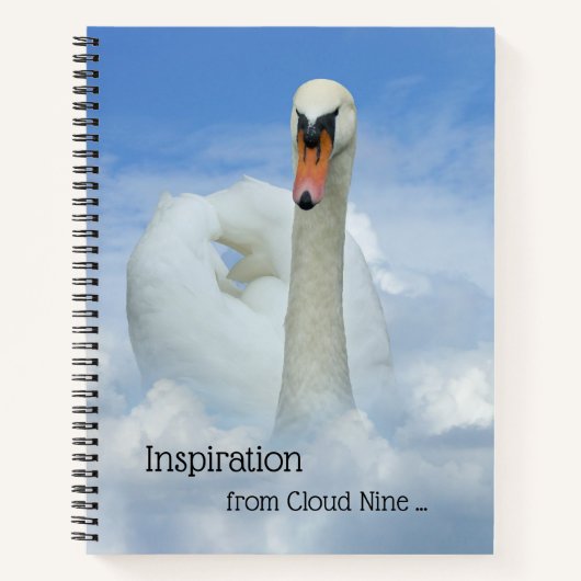 Dream Cloud Nine Swan Notitieboek (Voorkant)