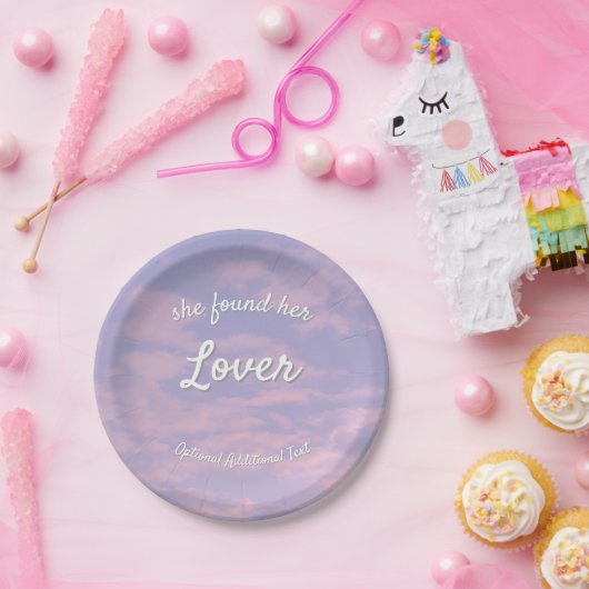 Dream Clouds houdt van Borden Papieren Bordje (Feest)