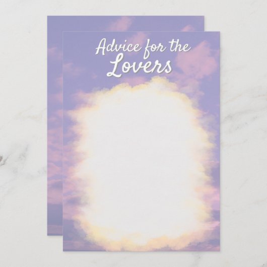 Dream Clouds Lover Advies Kaarten (Voorkant / Achterkant)