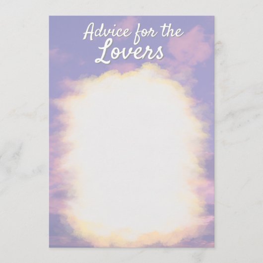 Dream Clouds Lover Advies Kaarten (Voorkant)