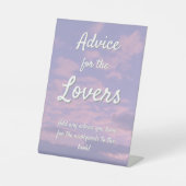 Dream Clouds Lover Advies Teken Reclamebord Met Voetstuk (Voorkant)