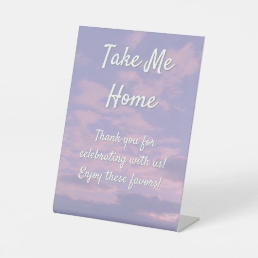 Dream Clouds Lover Favorieten Reclamebord Met Voetstuk (Voorkant)