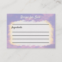 Dream Clouds Lover Recept Kaarten