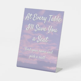 Dream Clouds Lover Seating Sign Reclamebord Met Voetstuk