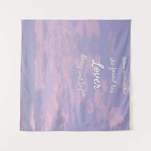 Dream Clouds Lover Thema wandtapijt Wandkleed (Voorkant (horizontaal))