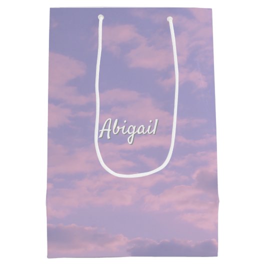 Dream Clouds Lover Theme Bruidsmeisje Voorstel Medium Cadeauzakje (Achterkant)