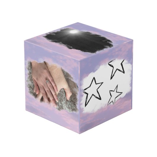 Dream Clouds Lover Theme Photo Block Kubus (Voorkant hoekig)