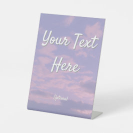 Dream Clouds Lover Theme Reclamebord Met Voetstuk