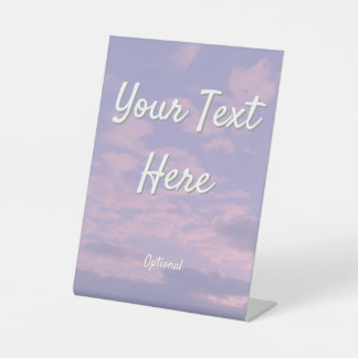 Dream Clouds Lover Theme Reclamebord Met Voetstuk
