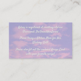 Dream Clouds Lover Vrijgezellenfeest Enclosure Kaa Informatiekaartje