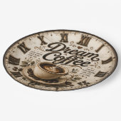 Dream Coffee Rustic Farmhouse Bar Kitchen Decor Papieren Bordje (Gekanteld)