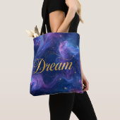 Dream - Colorful blue and purple Tote Bag (Dichtbij)