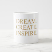 "Dream. Create ." Grote Koffiekop (Voorkant)