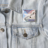 Dream Cruise Persoonlijke naampincode Vierkante Button 5,1 Cm (In situ)