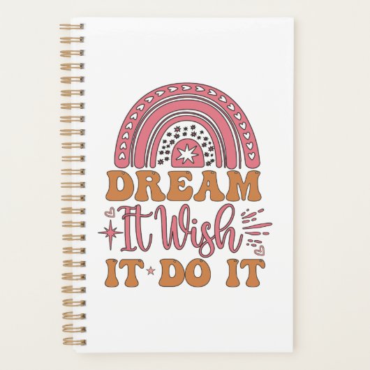 Dream dat het het doet planner (Voorkant)