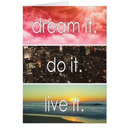 Dream dat het het Motivatie citaat van het Levende (Voorkant)