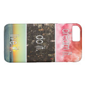 Dream dat het het Motivatie citaat van het Levende Case-Mate iPhone Case (Achterkant (Horizontaal))