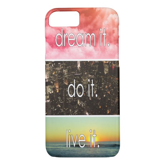 Dream dat het het Motivatie citaat van het Levende Case-Mate iPhone Case (Achterkant)