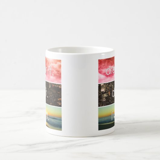 Dream dat het het Motivatie citaat van het Levende Koffiemok (Center)