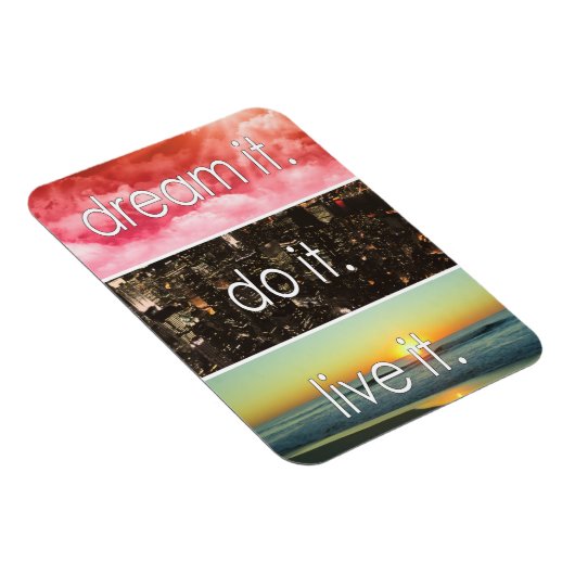 Dream dat het het Motivatie citaat van het Levende Magneet (Rechterzijde)