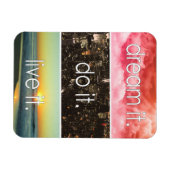 Dream dat het het Motivatie citaat van het Levende Magneet (Horizontaal)