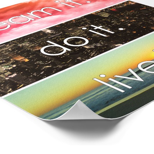 Dream dat het het Motivatie citaat van het Levende Poster (Hoek)