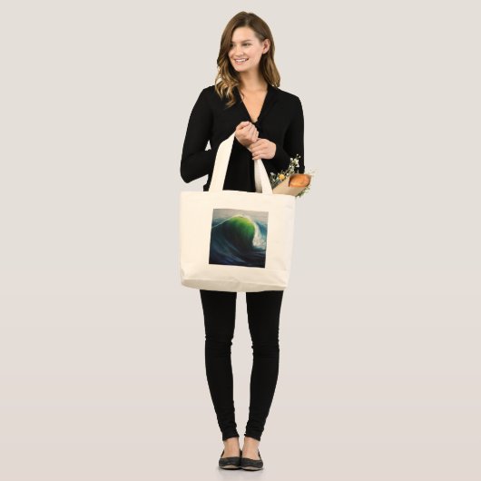 Dream Deep Wave Series Grote Tote Bag (Voorkant (model))