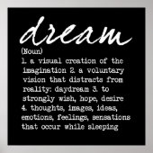 Dream Defined BW Poster (Voorkant)