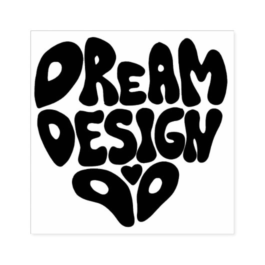 Dream Design Do Hand Lettering Typografie Rubberstempel (Afrduk)