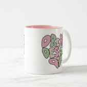 Dream Design Do Hand Lettering Typografie Tweekleurige Koffiemok (Voorkant rechts)