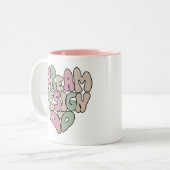 Dream Design Do Hand Lettering Typografie Tweekleurige Koffiemok (Voorkant links)